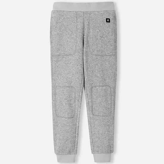 Pantalon polaire Reima Sangis pour enfants, gris chiné – Vue de face