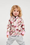Reima Ornament Fleece Jacket for Kids – Light Heather (Studio Photo)