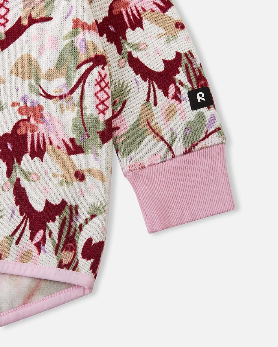 Reima Ornament Kids' Fleece Jacket – Light Heather Detail View 2
