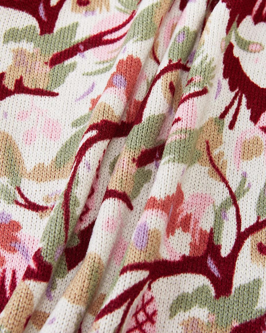 Reima Ornament Children's Fleece Jacket – Light Heather Close-up 3