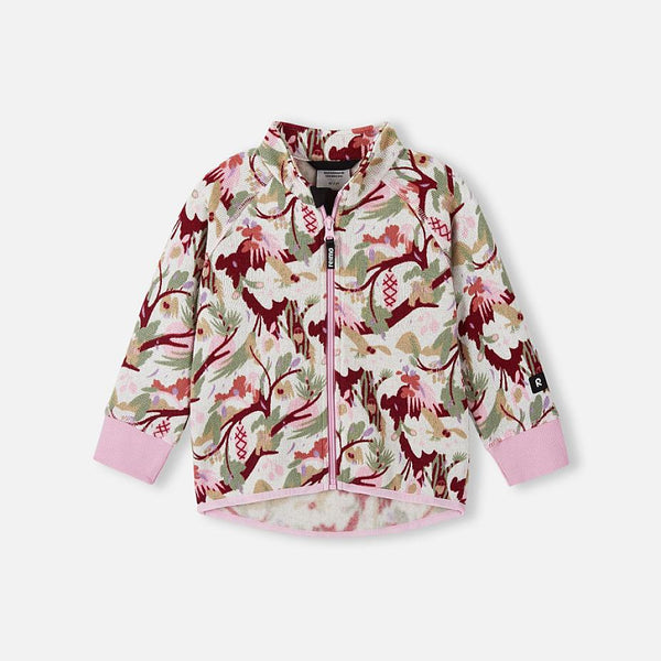 Chaqueta de forro polar Reima Ornament para niños – Light Heather, vista frontal