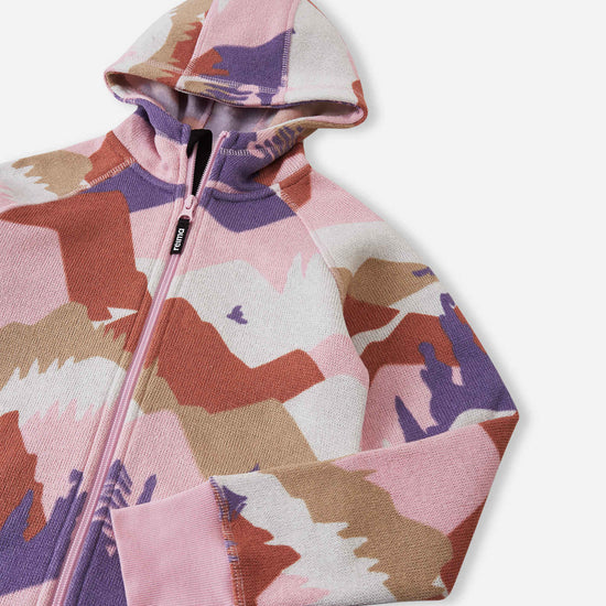 Veste polaire Reima Northern pour enfants – Gris rose 4505