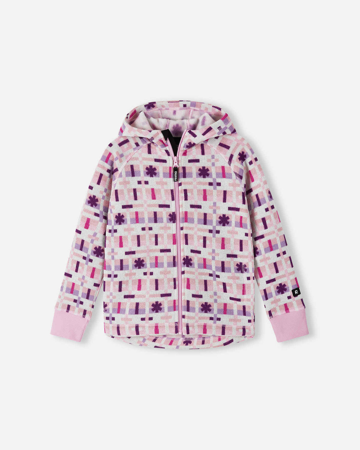Veste polaire Reima Northern pour enfants – Gris-rose 4508