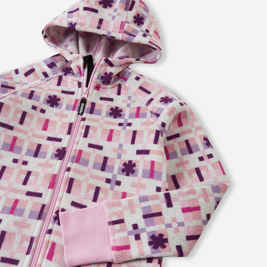 Veste polaire Reima Northern pour enfants – Gris-rose 4508