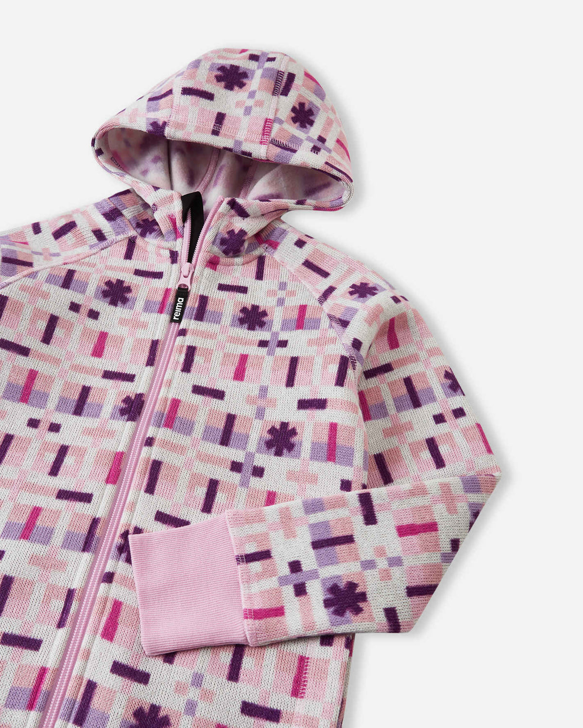 Veste polaire Reima Northern pour enfants – Gris-rose 4508