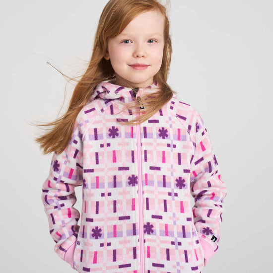 Veste polaire Reima Northern pour enfants – Gris-rose 4508