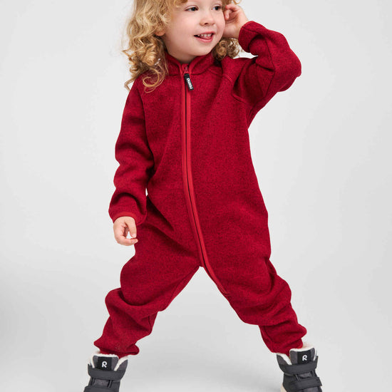 Reima Tahti fleeceoverall voor peuters – Cranberry