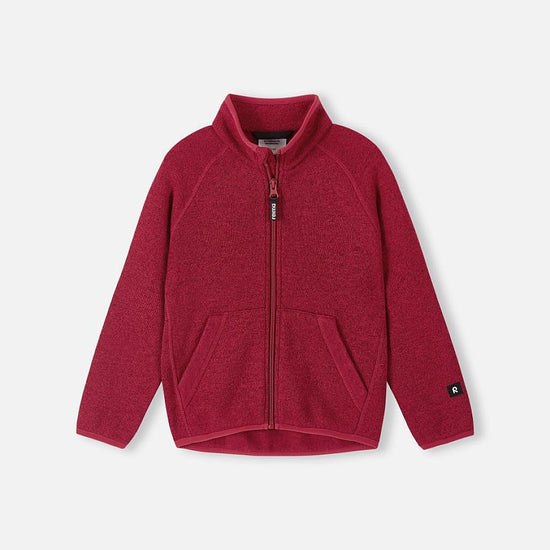 Veste polaire Reima Hopper pour enfants, couleur Cranberry – vue de face