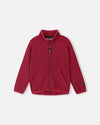 Veste polaire Reima Hopper pour enfants, couleur Cranberry – vue de face