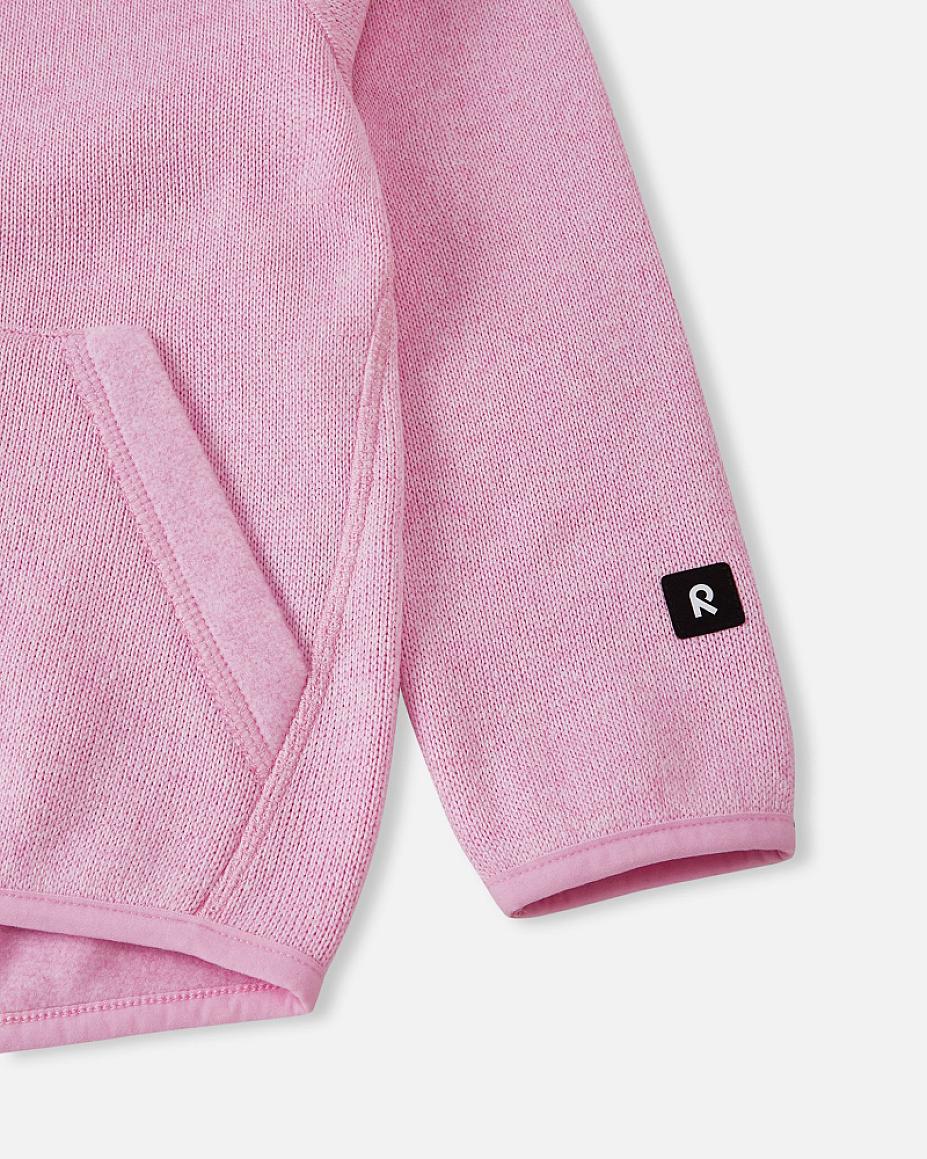 Veste polaire Reima Hopper pour enfants Light Heather : vue détaillée de la poche et de la manche