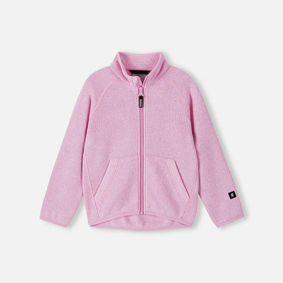 Veste polaire Reima Hopper pour enfants, modèle Light Heather, vue de face