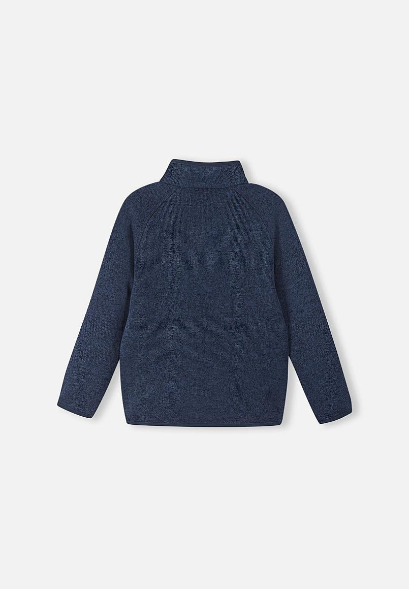 Veste polaire Reima Hopper pour enfants, bleu jean, vue de dos