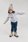 Veste polaire Reima Hopper pour enfants, gris chiné, Lifestyle