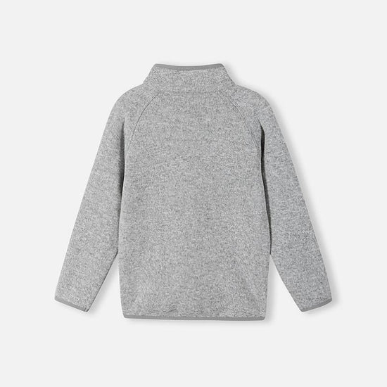 Veste polaire Reima Hopper pour enfants, gris chiné, vue de dos