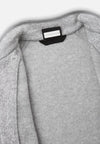 Veste polaire Reima Hopper pour enfants, gris chiné – Vue détaillée du col
