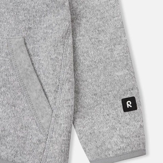 Veste polaire Reima Hopper pour enfants, gris chiné – Vue détaillée de la poche