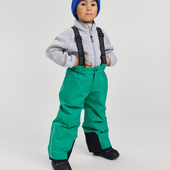 Veste polaire Reima Hopper pour enfants, gris chiné – Vue détaillée du logo