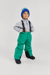 Veste polaire Reima Hopper pour enfants, gris chiné – Vue détaillée du logo
