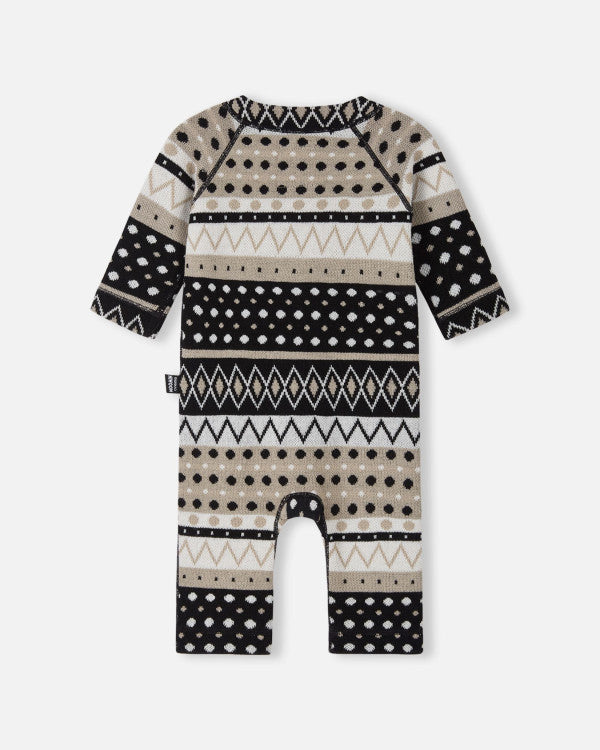 Combinaison en laine Reima Moomin Mysig pour bébé, noire – Photo de produit (verso)