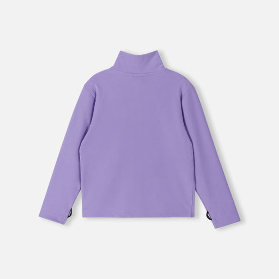 Reima Iisisti Children's Fleece Jacket, Blooming Lilac – Back View of Product Shot