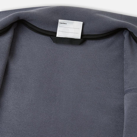 Reima Iisisti Kids' Soft Black Fleece Jacket – Interior Detail