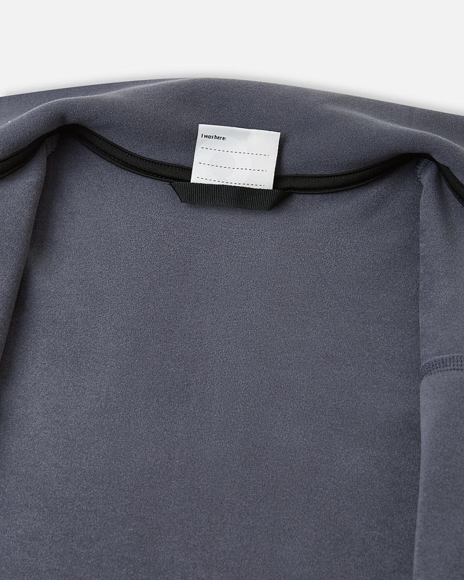Reima Iisisti Kids' Soft Black Fleece Jacket – Interior Detail