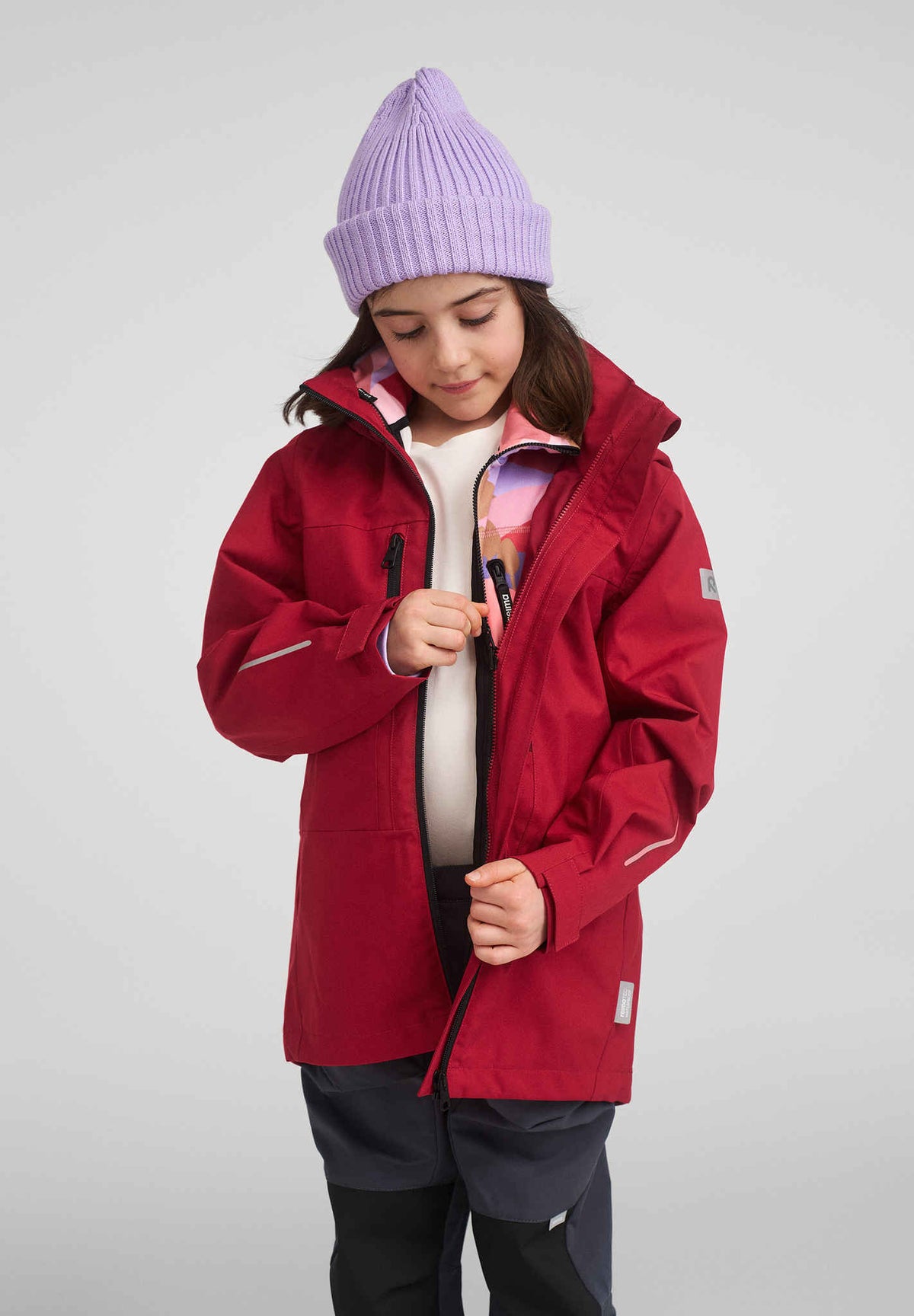 Veste polaire Reima Iisisti pour enfants – Rose blush