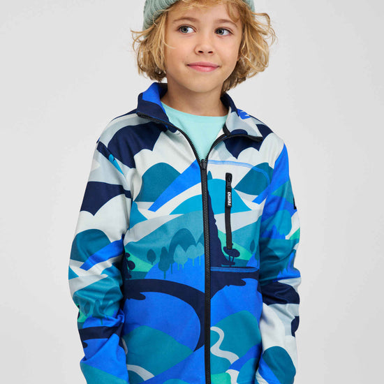 Veste polaire Reima Iisisti pour enfants – Sparkly Blue