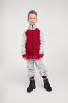 Reima Neulomus Kids' Fleece Jacket in Cranberry – Studio Shot