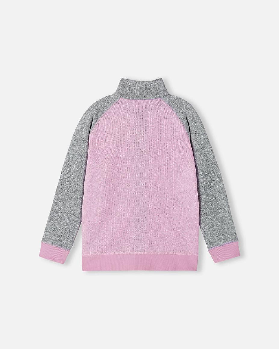 Reima Neulomus Kids' Light Heather Fleece Jacket – Packshot (Back View)
