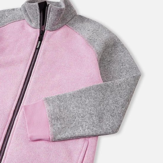 Reima Neulomus Kids' Light Heather Fleece Jacket – Detail View 1