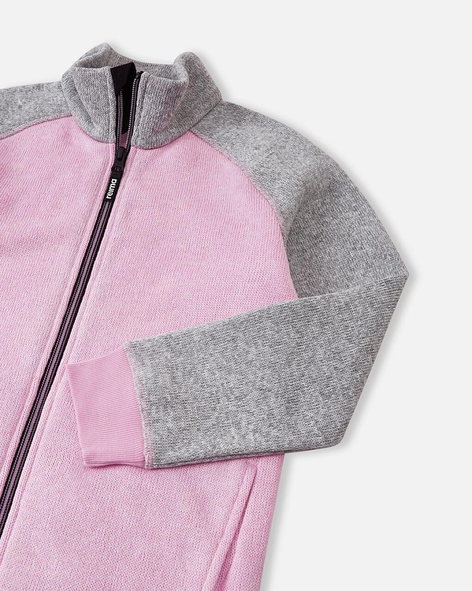 Reima Neulomus Kids' Light Heather Fleece Jacket – Detail View 1