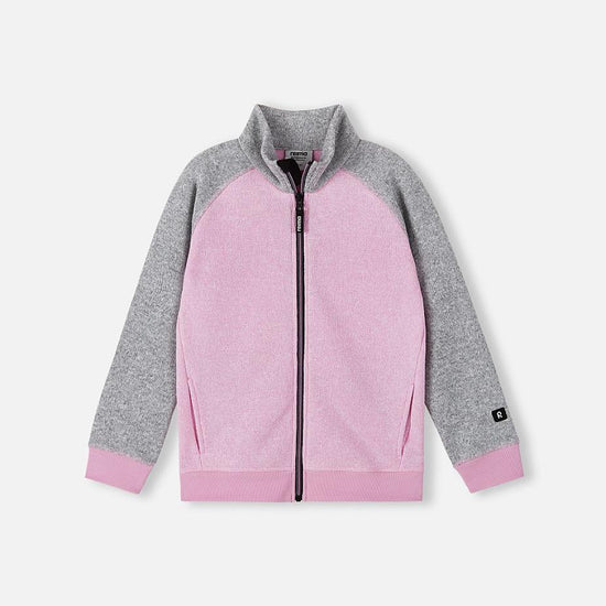 Reima Neulomus Kids' Light Heather Fleece Jacket – Front View (Packshot)