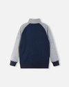 Reima Neulomus Fleece Jacket for Kids, Navy – Packshot (Back View)