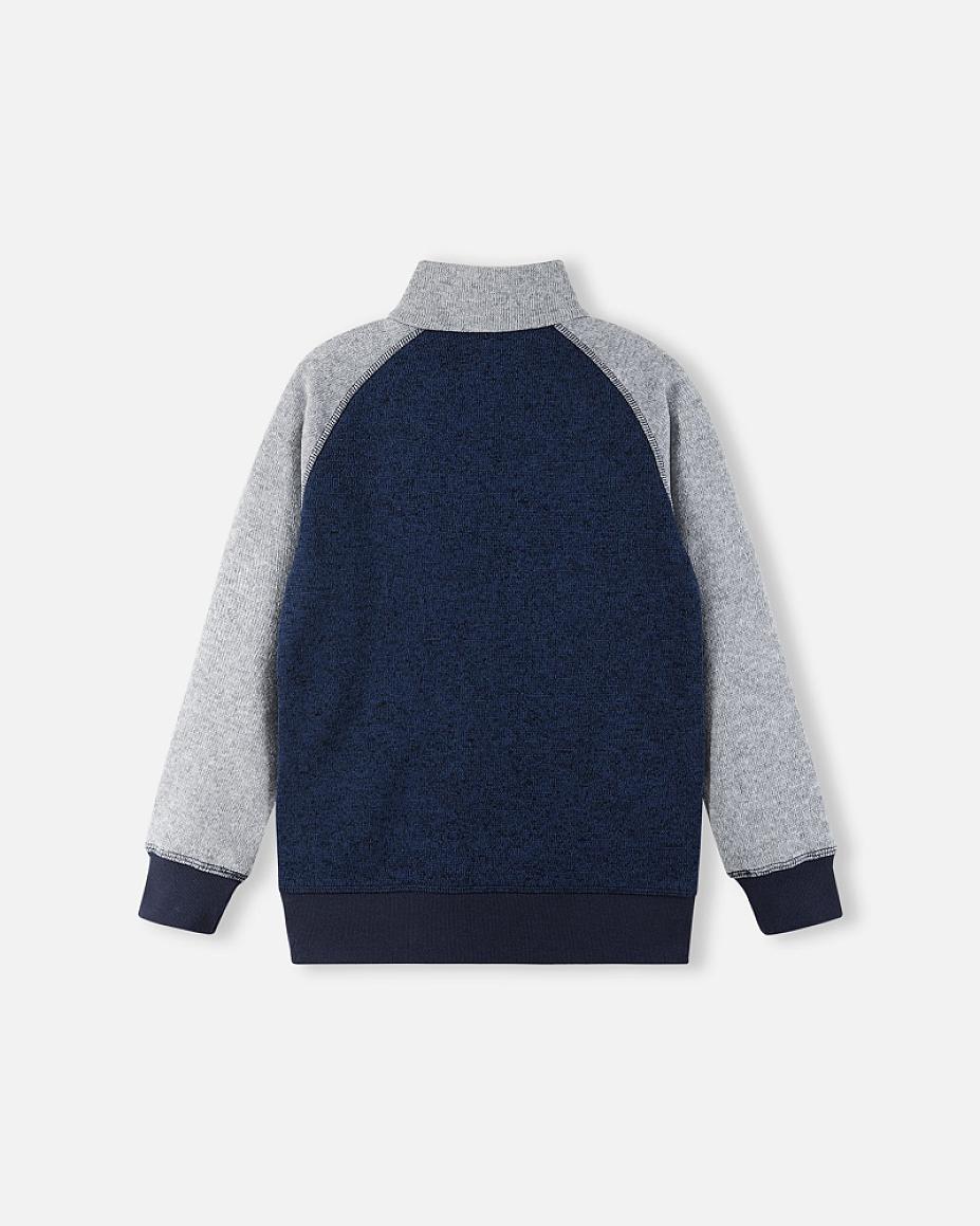Reima Neulomus Fleece Jacket for Kids, Navy – Packshot (Back View)