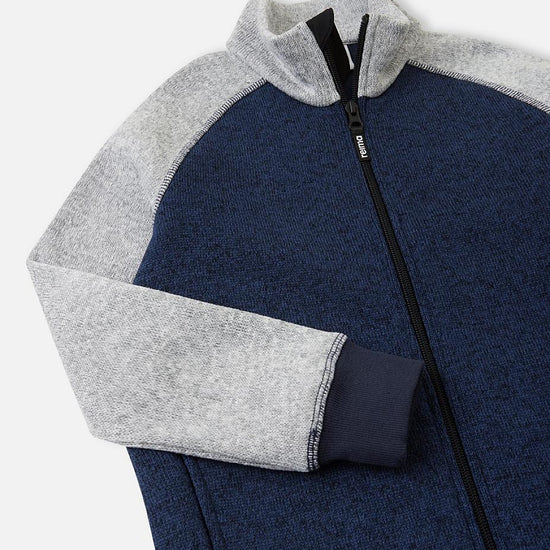 Reima Neulomus Kids' Fleece Jacket, Navy – Detail View 1