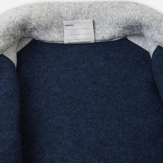 Reima Neulomus Kids' Fleece Jacket, Navy – Detail View 3