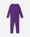 Reima Lampo Seawool functionele onderkleding set voor kinderen – Plum Purple