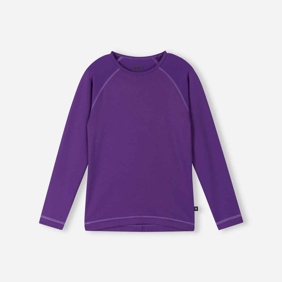 Reima Lampo Seawool functionele onderkleding set voor kinderen – Plum Purple