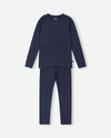 Reima Lampo Seawool functionele ondergoedset voor kinderen – Navy