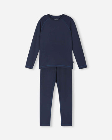 Reima Lampo Seawool functionele ondergoedset voor kinderen – Navy
