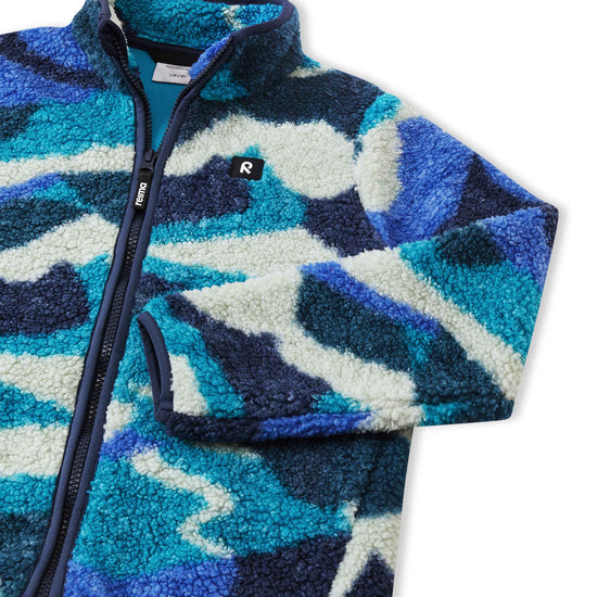 Veste en polaire Teddy Reima Tupsis pour enfants – Sparkly Blue