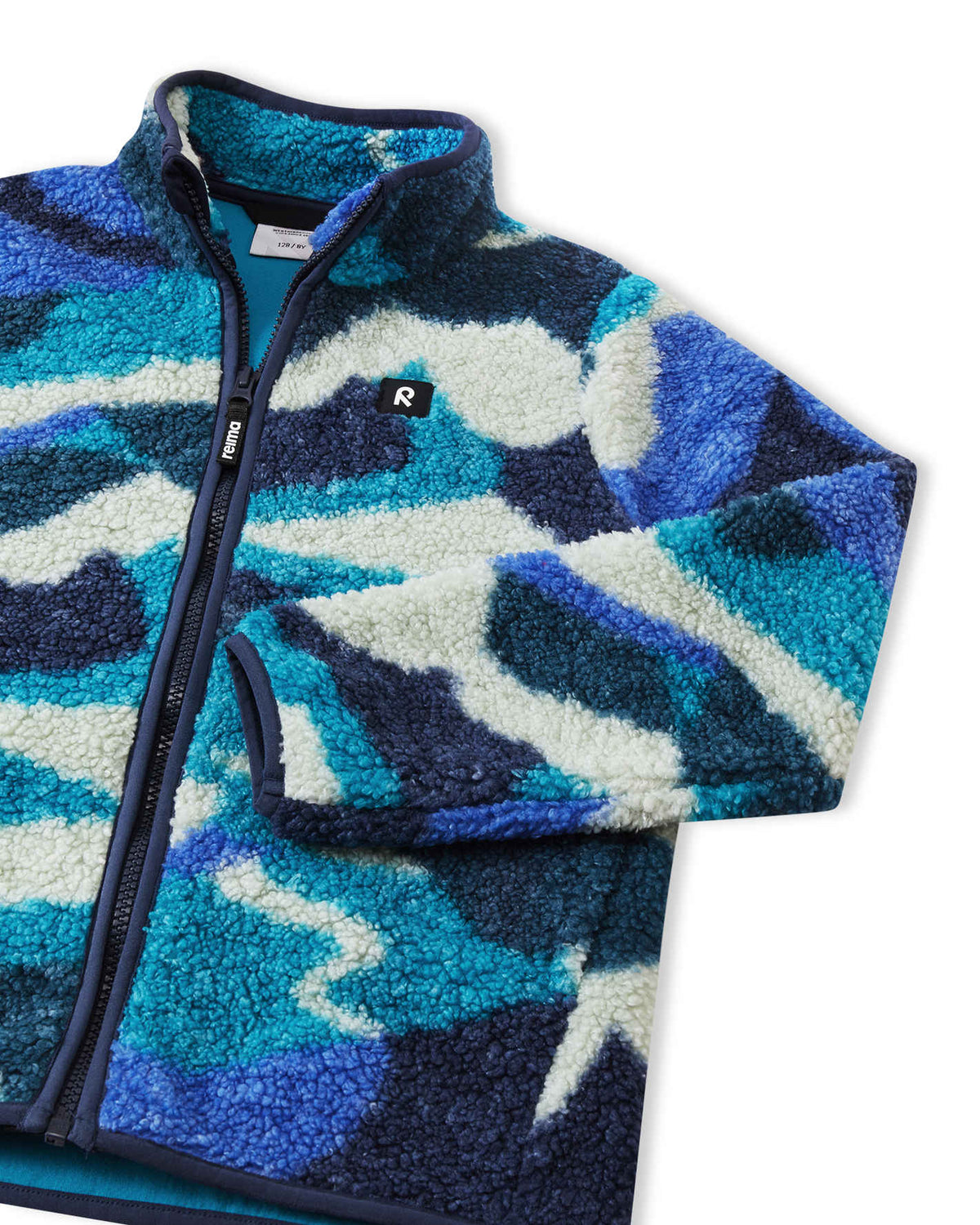 Veste en polaire Teddy Reima Tupsis pour enfants – Sparkly Blue