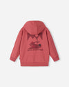 Sweat à capuche Reima Huppis pour enfants – Red Clay