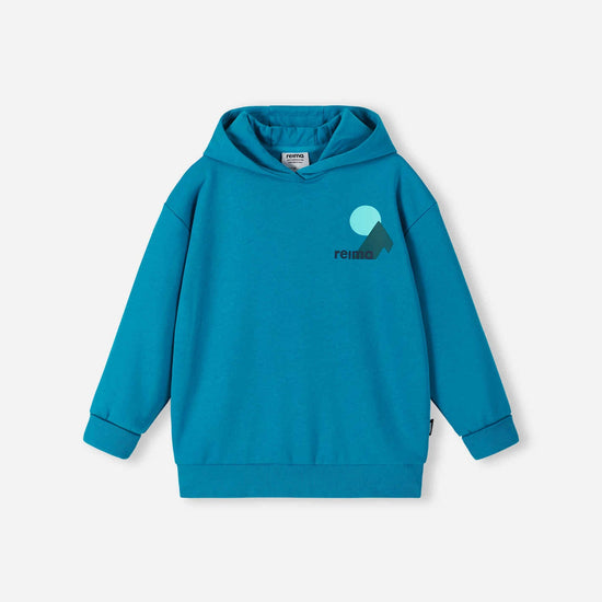Sweat à capuche Reima Huppis pour enfants – Bleu aquatique