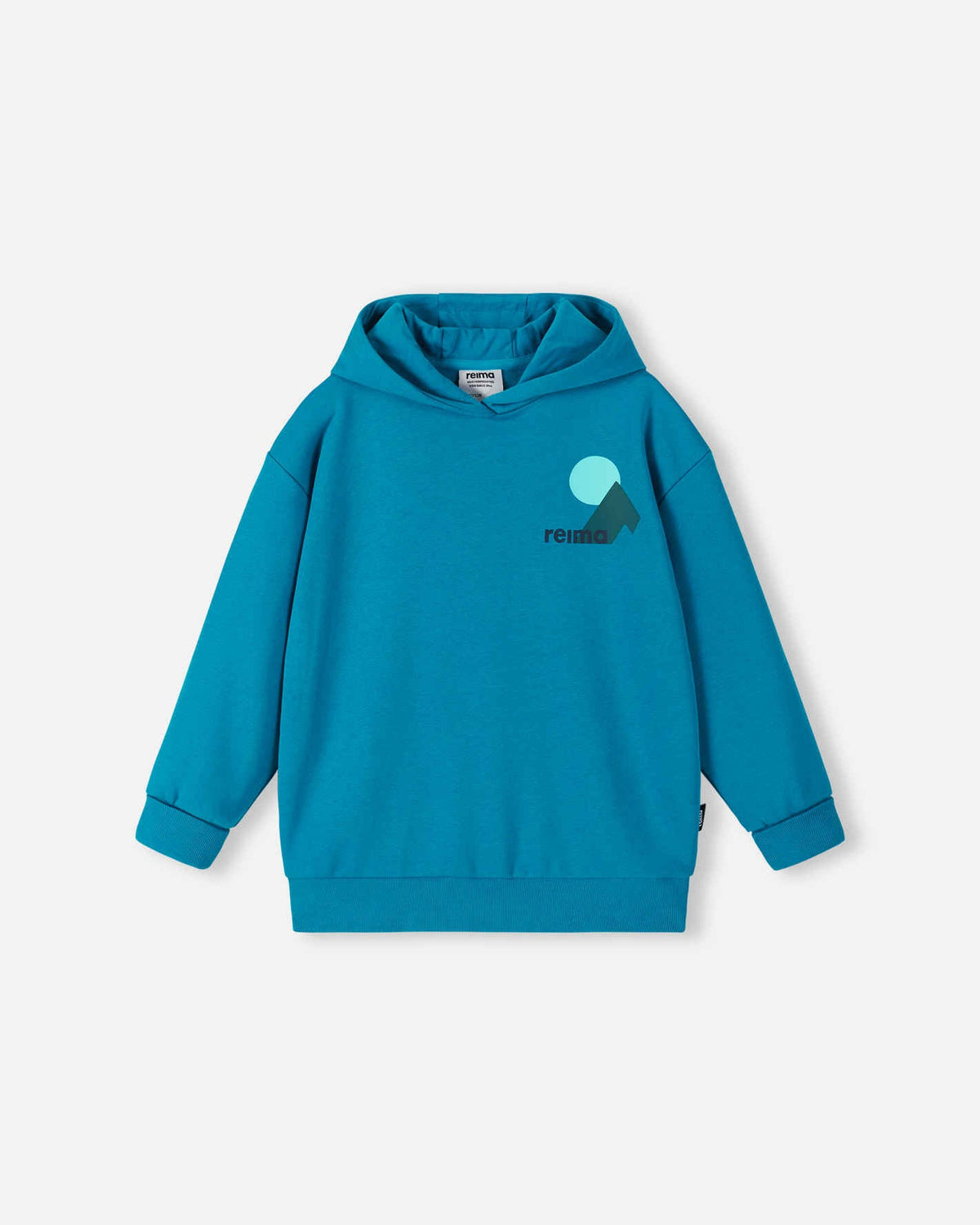 Sweat à capuche Reima Huppis pour enfants – Bleu aquatique