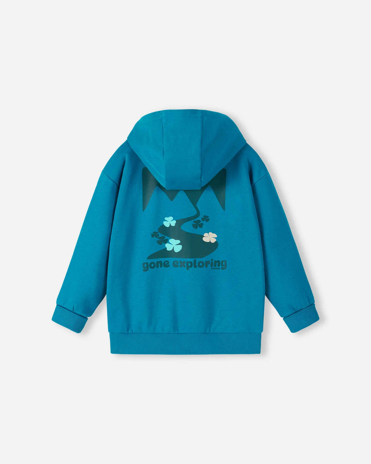 Sweat à capuche Reima Huppis pour enfants – Bleu aquatique