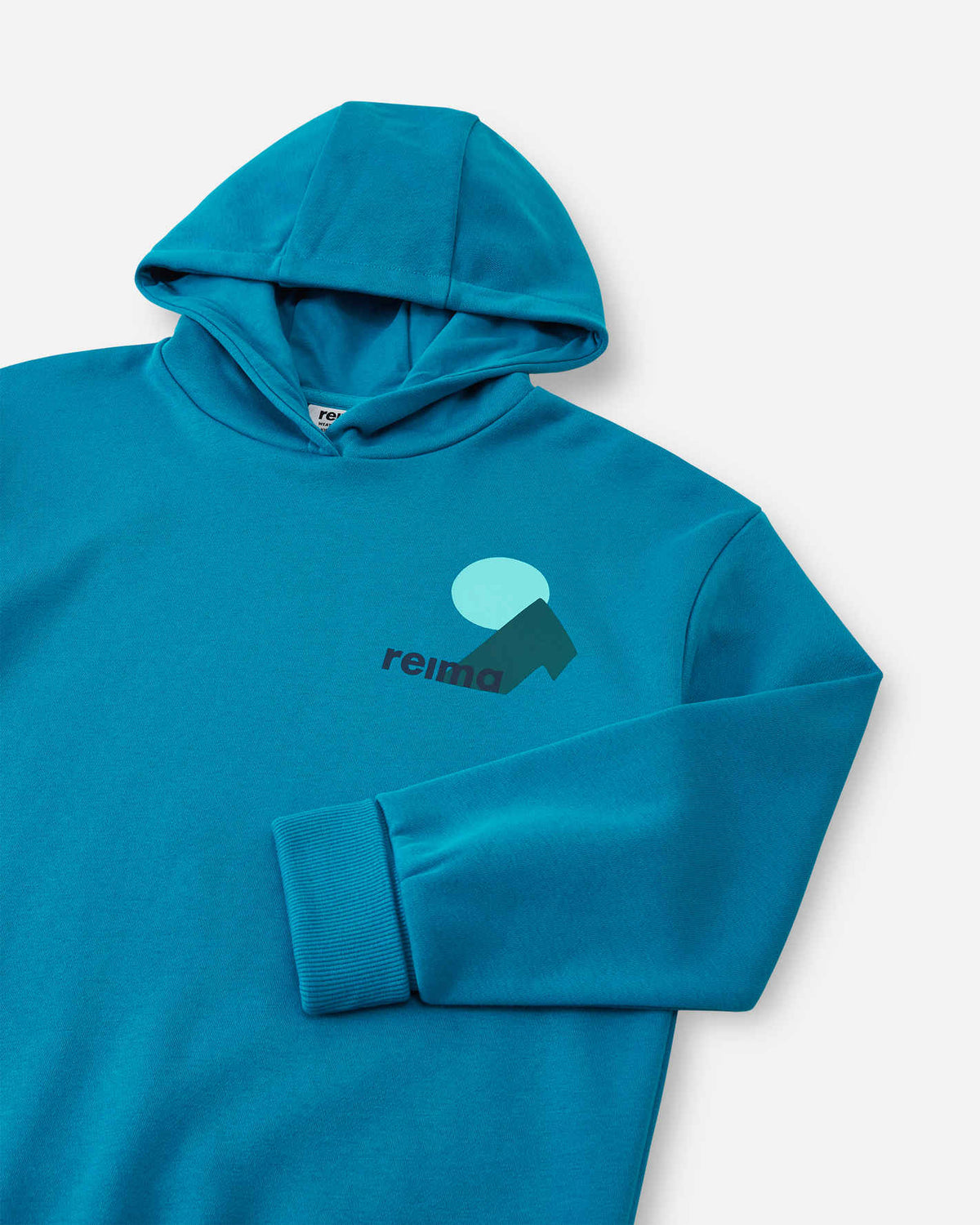 Sweat à capuche Reima Huppis pour enfants – Bleu aquatique