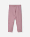 Pantaloni da jogging in pile Reima Nasta per bambini, grigio e rosa – Foto del prodotto (retro)