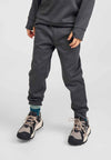 Pantaloni da jogging in pile Reima Nasta per bambini, colore Graphite Melange – Foto in studio